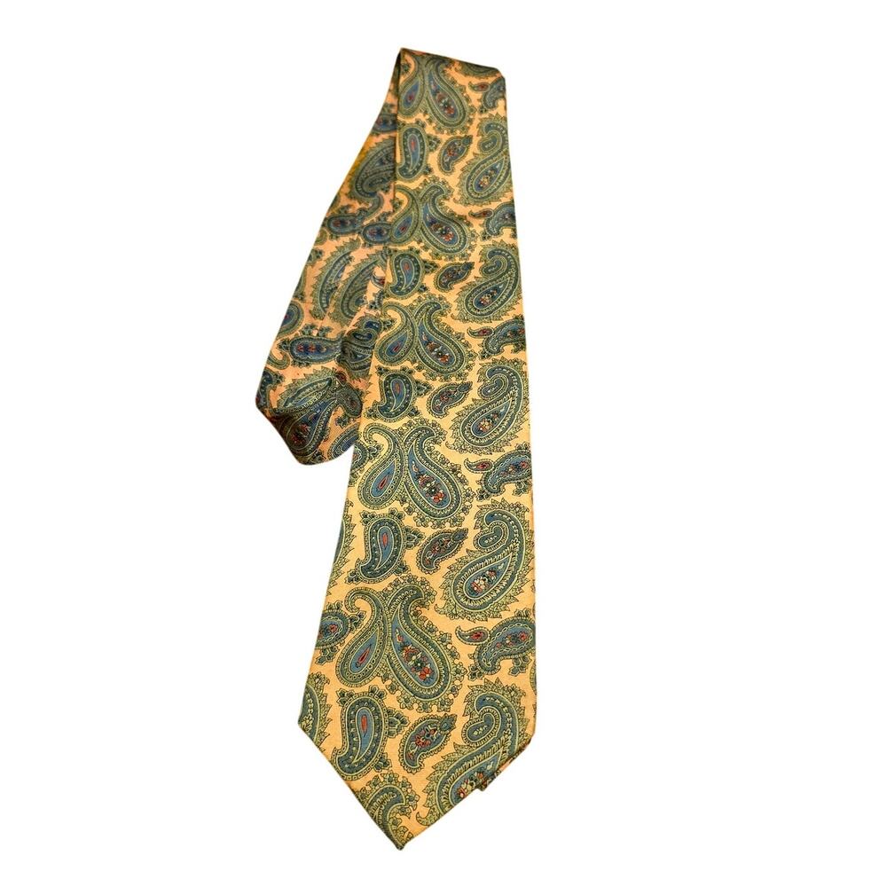 John Henry silk paisley tie